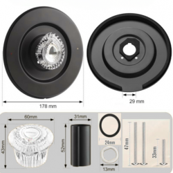 RKB0009 Shower Trim Kit, Matte Black